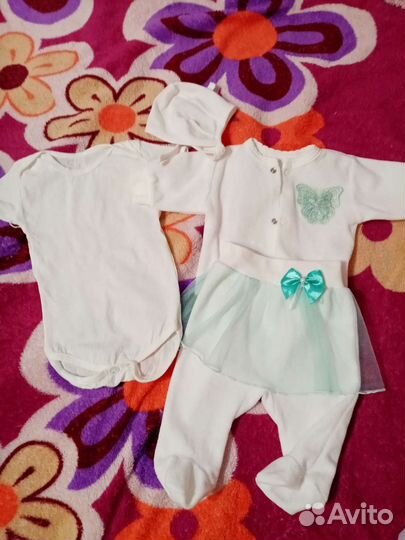 Костюм на выписку для девочки