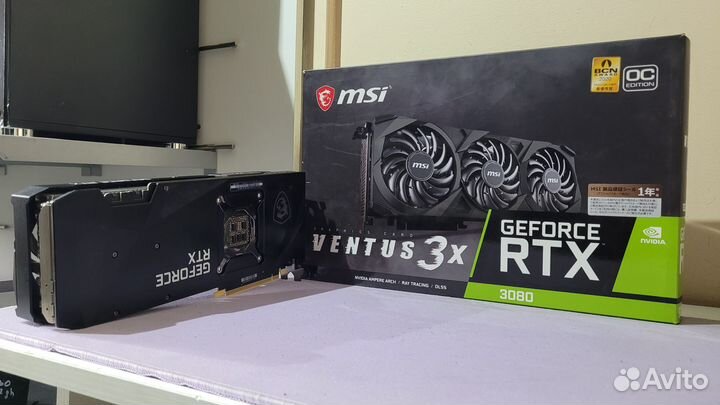 Видеокарта RTX 3080 MSI ventus X3