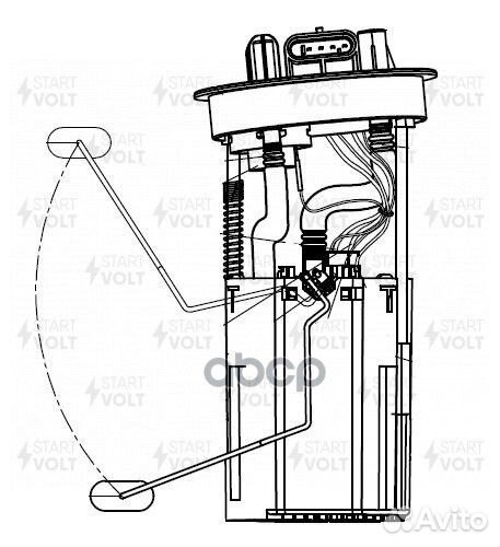 Модуль топливного насоса для а/м Chery Amulet