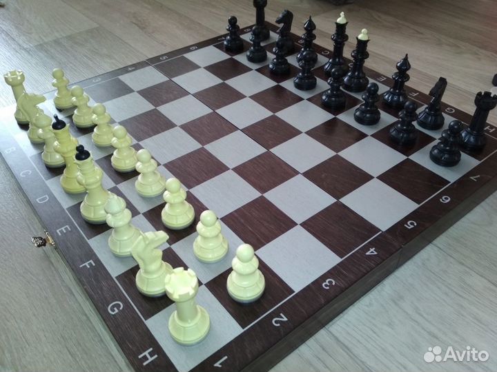 Игра 3 в 1 малая венге (нарды, шахматы, шашки)