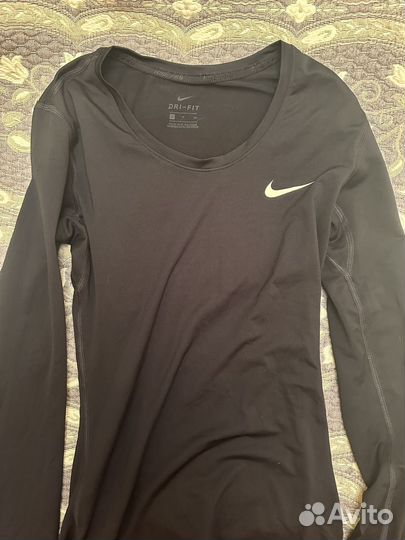 Лонгслив nike dri fit женский