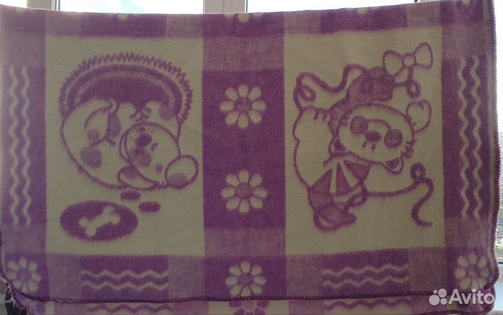 Одеяло байковое детское новое