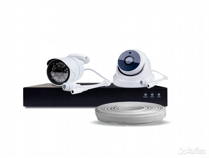 Комплект видеонаблюдения IP Ps-Link KIT-B502IP-POE