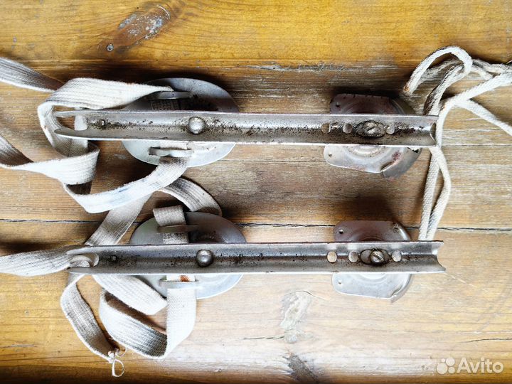 Коньки детские двухполозные СССР винтаж