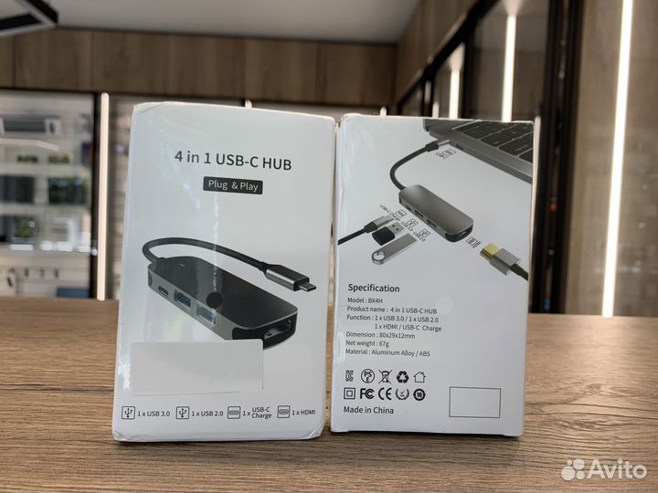 Адаптер переходник USB-C для MacBook