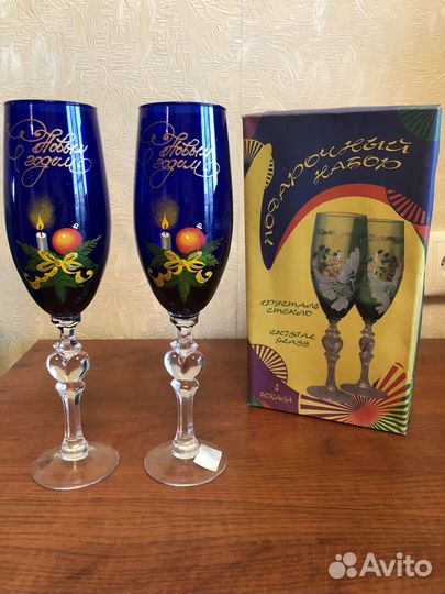 Новогодние бокалы набор