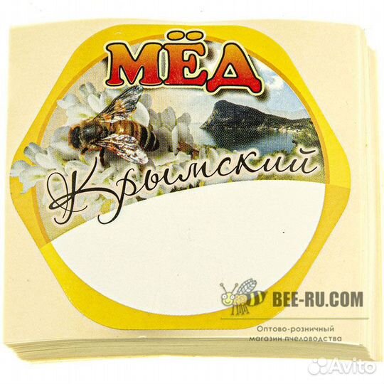 100 шт. Этикетка Мед Крымский
