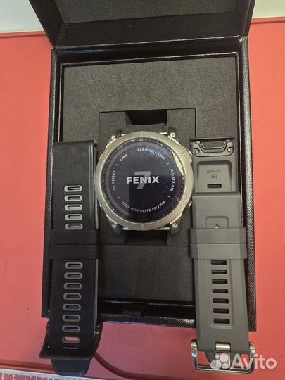 Часы Garmin Fenix 7X sapphire solar titanium