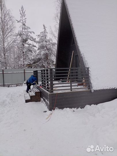 Каркасный дом А-фрейм 6х8м