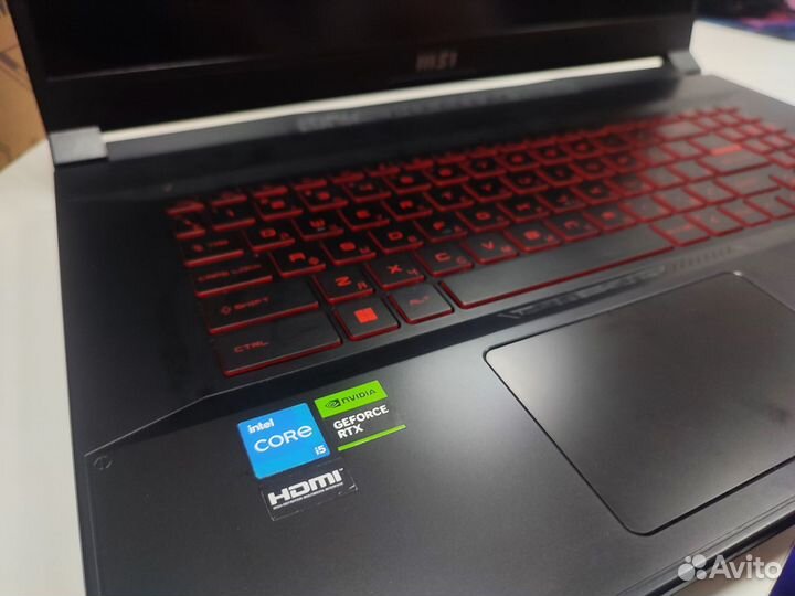 Игровой ноутбук MSI Katana i5-11260H RTX3050 144Hz