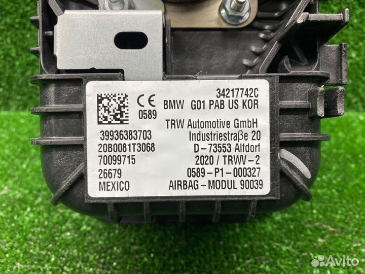 Подушка безопасности торпедо BMW X3 G01 X4 G02