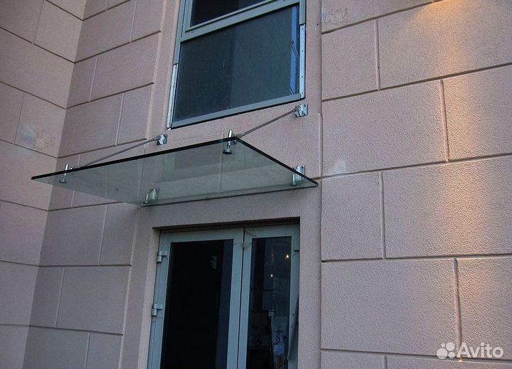 Стеклянные козырьки