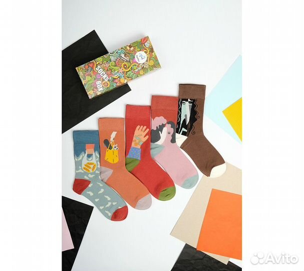 Носки Funfur Head в наборе 5 пар