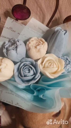 Букет из мыла и воска
