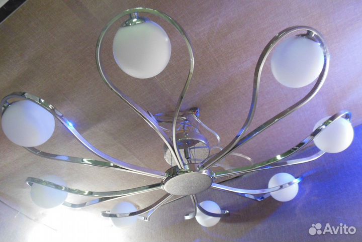 Люстра Потолочная LuceSolara 3020/8PL Chrome/White