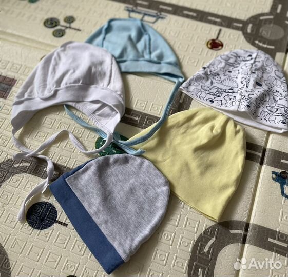 Шапочки и чепчики для мальчика 40-42