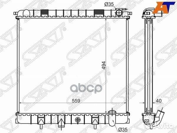 Радиатор Land Rover Range Rover 94-02 LR0003-98