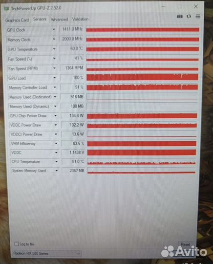 Видеокарта rx580 8gb strix