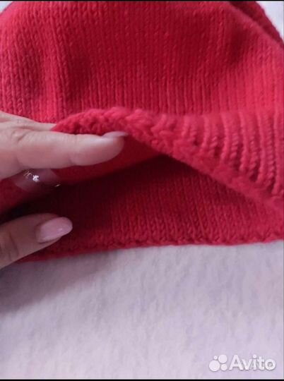 Шапка женская,с натуральным помпоном, снуд