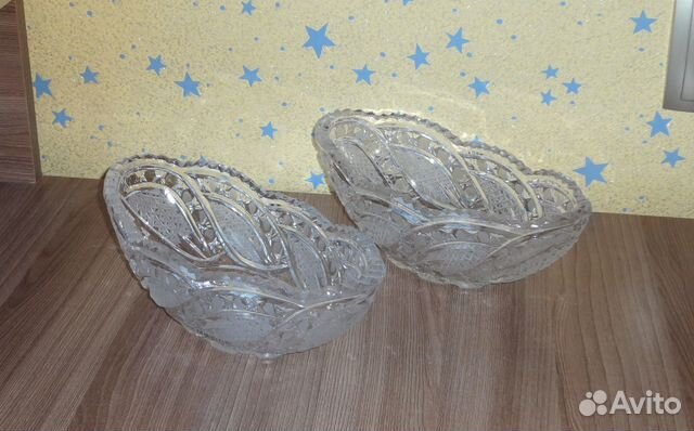 Вазы ладьи конфетницы хрусталь СССР