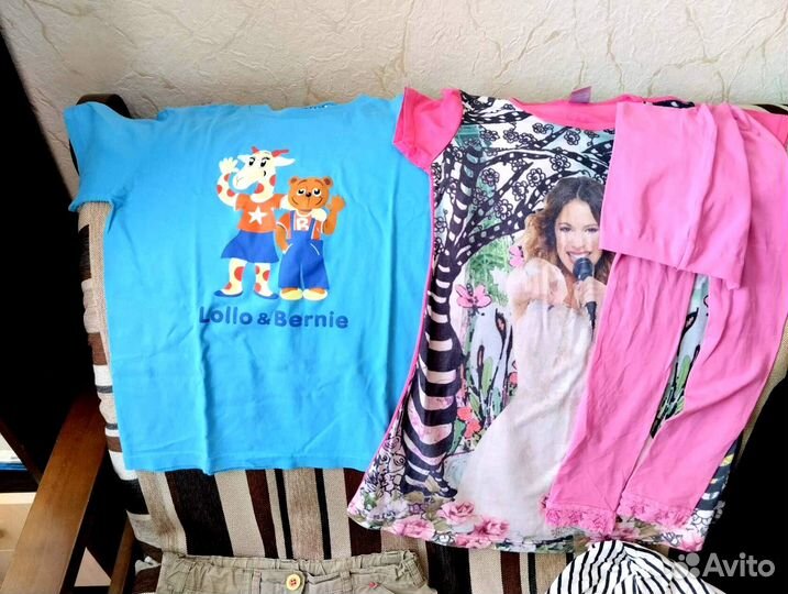 Фирменная одежда для девочки пакетом 130-140