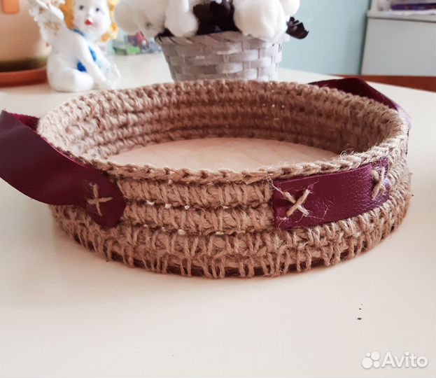 Вязанные корзины