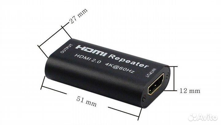 Репитер hdmi удлинитель