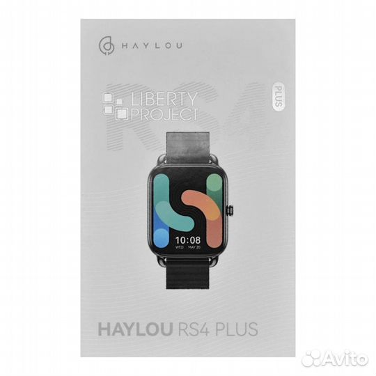 Умные часы Xiaomi Haylou RS4 Plus (LS11) черные