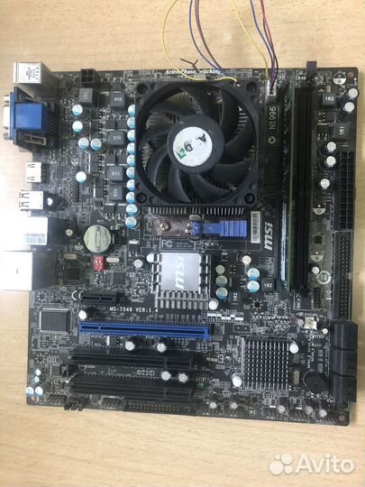 Материнская плата+процессор+память