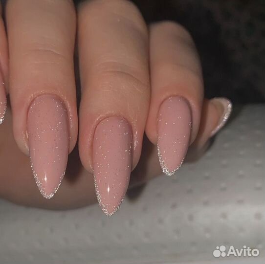 Маникюр гель лак наращивание
