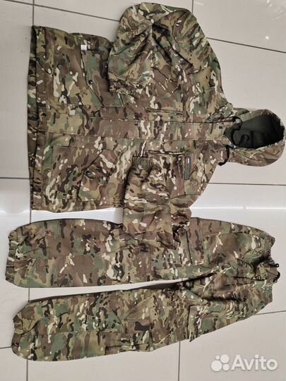 Военная форма костюм на флисе мультикам 60-72р