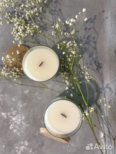 Ароматическая свеча ручной работы