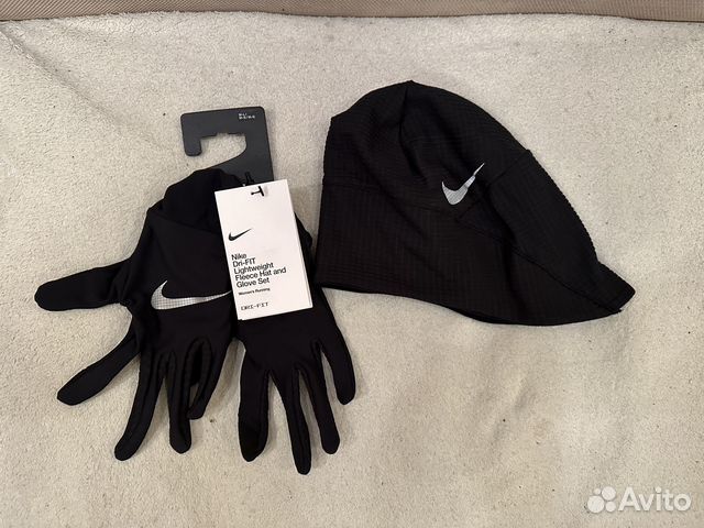 Комплект для бега Nike (шапка + перчатки) женский