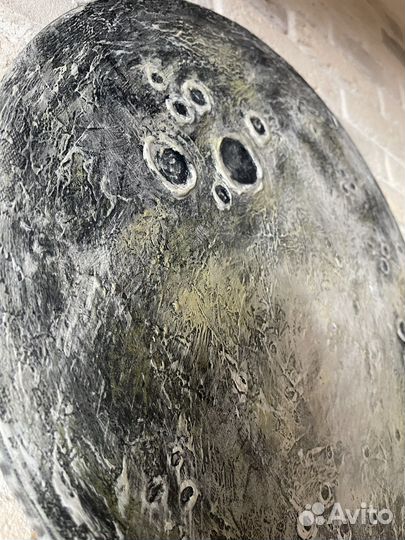 Картина луна 40 см круглая