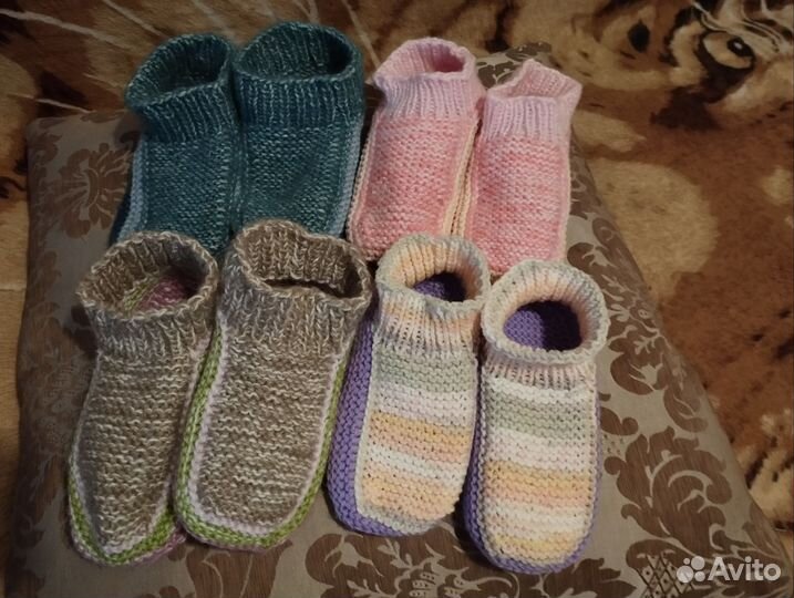 Носки вязаные ручной работы мужские