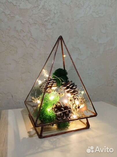 Ёлочка из стекла, ночник, подарок (Зеленодольск)