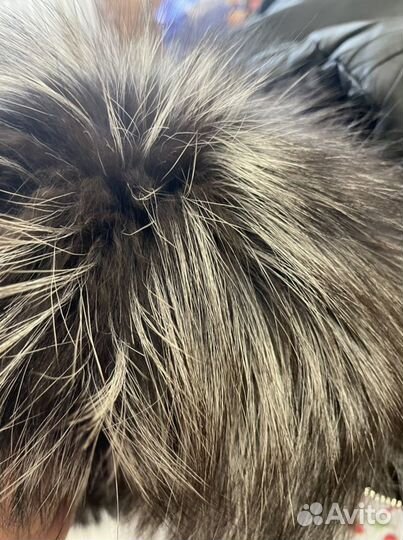 Женский кожаный пуховик