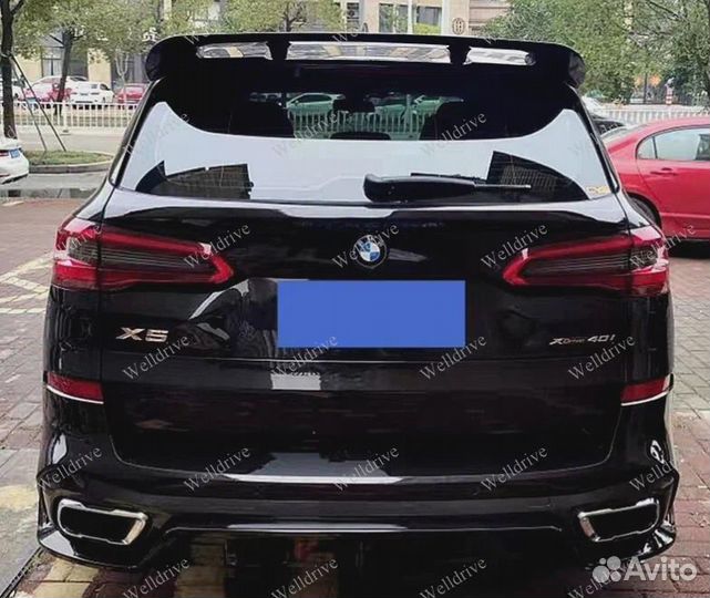 Спойлер верхний BMW X5 G05 черный глянец