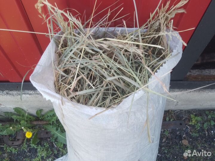 Сено в мешках