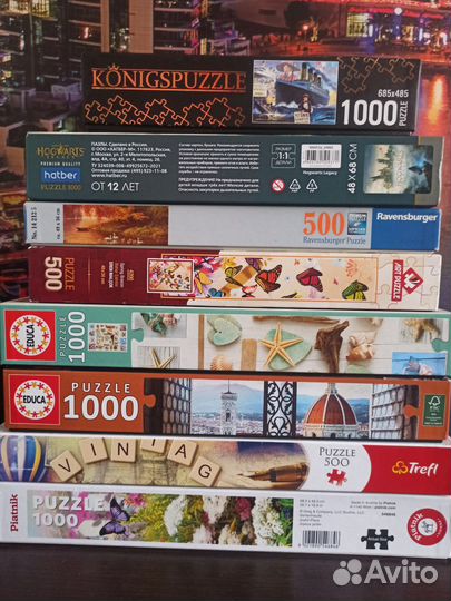 Пазлы 1000, 500 деталей