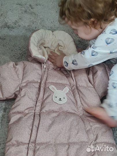 Зимний комбинезон для девочки 80