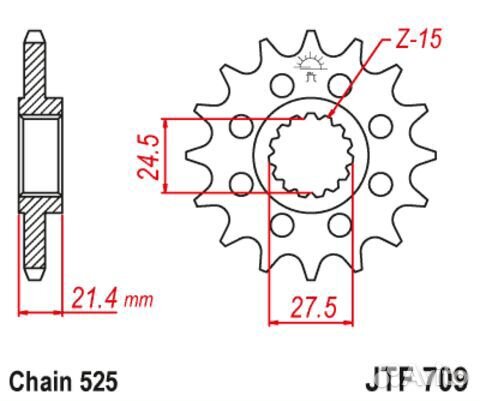 Звезда ведущая JTF709 16
