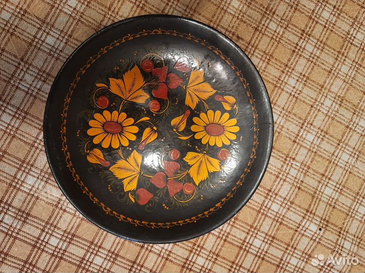 Тарелка ложки Хохлома керамика фестиваль СССР