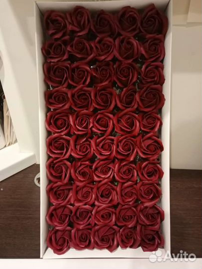 Мыльные розы коробкой