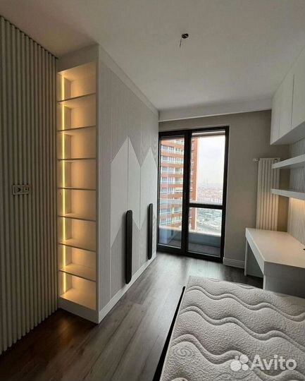 Шкаф с фрезерованными фасадами на заказ