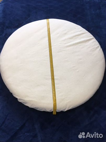 Матрас детский круглый 75*75, наматрасник