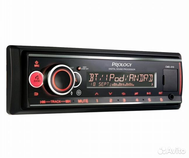 Prology CMD-310 магнитола 1din процессорная
