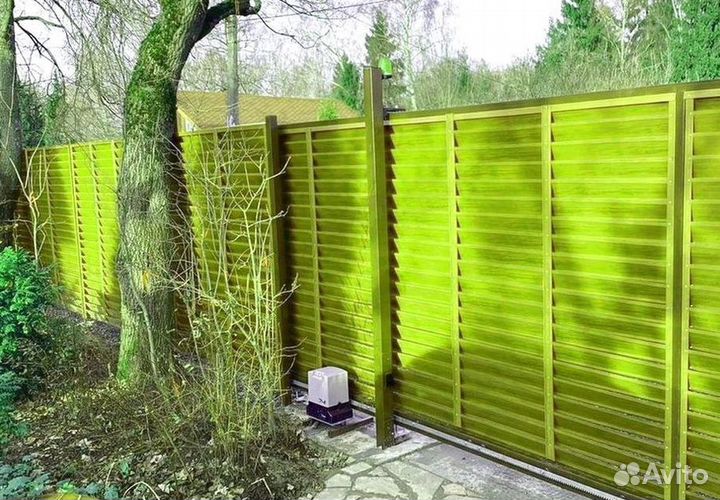 Заборы жалюзи под ключ