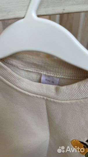 Новый спортивный костюм с флисом 86-92