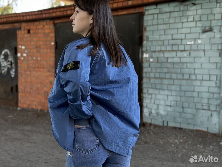 Овершот Stone Island Синий Nylon Metal